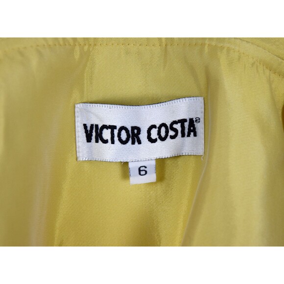 1980s Victor Costa Skirt Suit Size Medium Yellow Soutache Power Suit Medium Suit - Picture 9 of 10